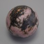 Souvenir sphere made of natural rhodonite, diameter 30mm+