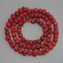 Coral Beads Faceted, 6x5mm, 41cm on Thread