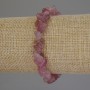 Strawberry Quartz Crystal Bead Bracelet, 8x3-5mm+-, stretch bracelet length 18cm+-,