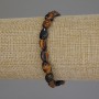 Tiger's Eye Bead Tumbled Bracelet, diameter 6-10×6mm, length 18cm, stretch