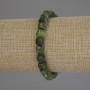 Bracelet Jadeite Faceted Cube, 7x7mm, ± diameter, length 18cm, stretch