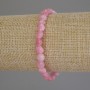 Tourmaline Beaded Coin Bracelet, 6.5mm diamonds, stretchy 18cm