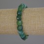 Agate Beaded Cube Bracelet, 8.5 mm cube, 5x8.5 mm +-, length 18 cm +-, stretch