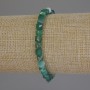 Agate Beaded Cube Bracelet, 5x5mm, 18cm adjustable stretch