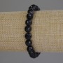 Agate Bead Faceted Round Bracelet, 8mm diameter, 18cm length, stretch