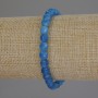 Apatite Faceted Bead Bracelet, 6mm diameter ±, 18cm length ±, Stretch