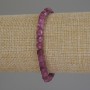 Bracelet Faceted Tourmaline Cube, 5mm diameter ±, length 18cm (stretch)