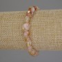 Citrine Bead Faceted Bracelet, diameter 9-11x8mm, length 18cm, stretch