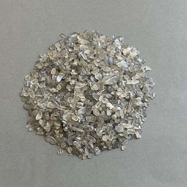 Natural Labradorite Chip Without Hole 3-8×2-4mm+- (per 100g+-)