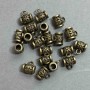 Bronze-colored bail findings, dimensions 9x7x10 mm±, hole diameters 4 mm±, 2–3 mm±, packaging 20 g (~21 pcs)