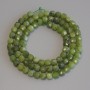 Jadeite Beads Canadian Faceted Cube, 4mm± diameter, 39cm± length on thread