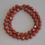 Red Jasper Beads, Multifaceted, 8x7 mm, 5mm+-, Thread Length 36 cm+-