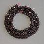Garnet Beads Faceted Cube Shape, 4x4mm, 39cm Length