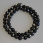 Sunstone Obsidian Beads Multifaceted, 8x7mm diameters, 38cm length