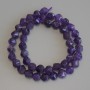 Amethyst Beads – Faceted, 8x7 mm, 5mm±, 37 cm±Threaded