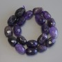 Amethyst Beads, faceted rondelle, diameter 15-21×9-14 mm, ± length 41 cm on thread