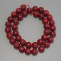Coral Beads Smooth Round 10.5mm on Thread 41cm±