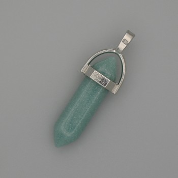 Amazonite Pendant Hexagon Crystal Ball 8x31x41mm+
