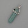 Amazonite Pendant Hexagon Crystal Ball 8x31x41mm+