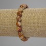 Onyx Bracelet Smooth Round Beads, 8.5 mm diameter, stretchy, length 18 cm ±