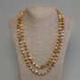 Long Onyx Necklace with Smooth Round Beads 8.5 mm +-, length 120 cm+