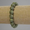 Serpentine Bracelet Smooth Beads 10mm, 18cm length (stretch)