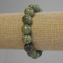 Serpentine Bracelet, smooth ball beads diameter 12mm±, length 18cm± (stretch)