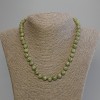 Serpentine Bead necklace with smooth 8mm rounds ±, length 50cm ± with clasp
