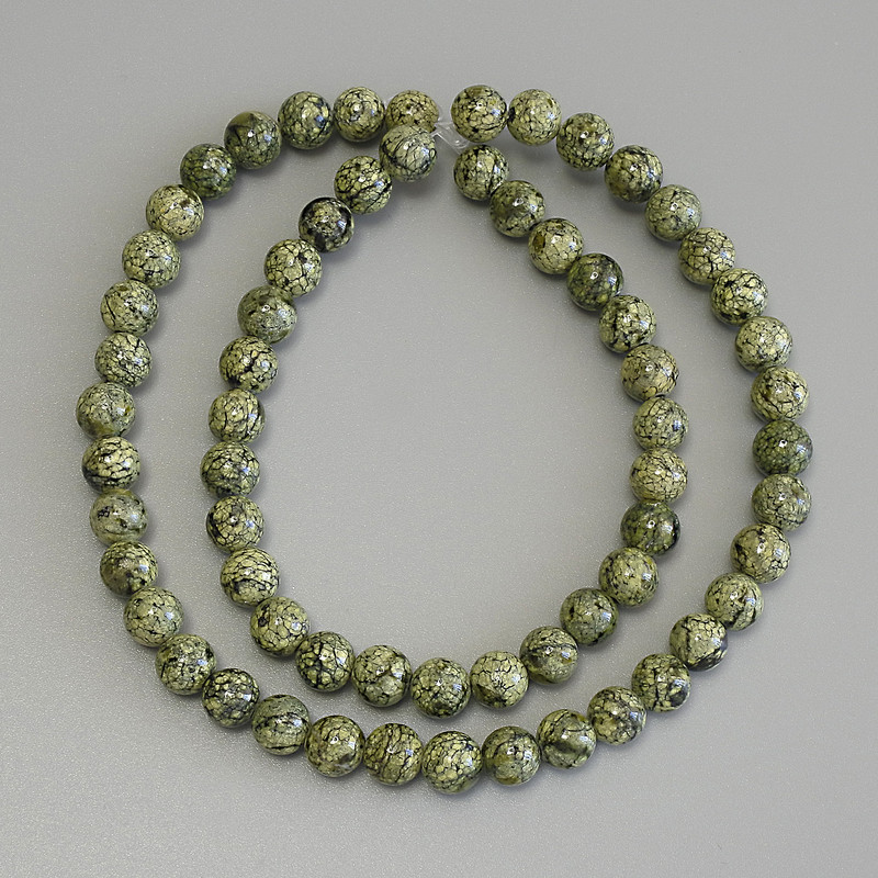 Tiger's Eye Beads Smooth Round 6mm, on Thread, 40cm+/- length