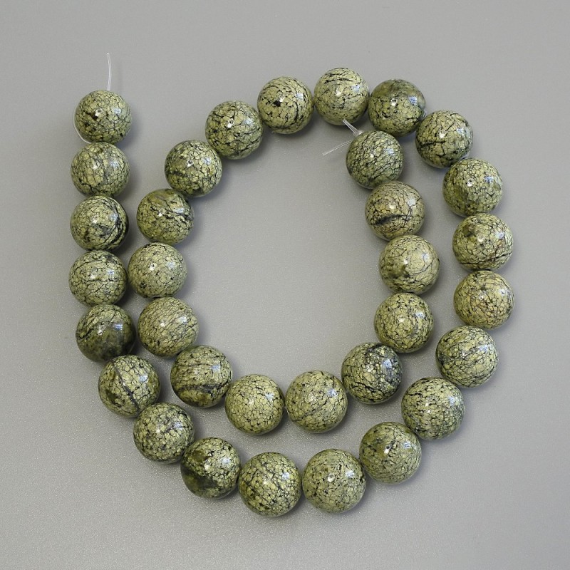 Tiger's Eye Beads Smooth Round 12mm +-, Thread Length 39cm+- on a beading thread