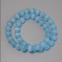 Cat's Eye beads blue, synthetic stone, smooth round bead, diameter 10mm± on a string, length 37cm+
