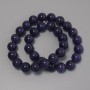 Cat's Eye Beads Violet Synthetic Stone Smooth Round Bead, diameter 11.5mm+-on thread, length 37cm+