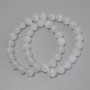 Cat's Eye beads gray synthetic material smooth round bead, diameter 8mm+- on a thread, length 38cm+
