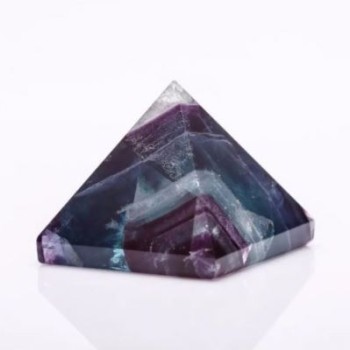 Natural Stone Fluorite Pyramid, height 35mm±, base 40x40mm ±
