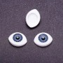 Hardware "Alive Eyes" pair blue pupil, diameter 10mm 19×14mm packaged 20 pairs