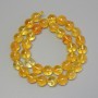 Citrine Beads Smooth Round 10mm ± on Thread, 37cm+ Length