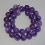Amethyst Beads Smooth Round 14 mm ± on thread, 40 cm+ length