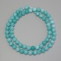 Aquamarine Beads Smooth Round 6mm on Thread, 39cm+ Length