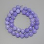Aquamarine Beads, Smooth Round 10mm ± on Thread, 38cm+ Length