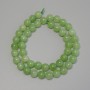 Chrysoprase Olivine Smooth Sphere Beads, diameter 8mm± on a thread, length 38cm+