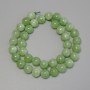 Chrysoprase Olivine Beads smooth ball, 10mm± diameter on thread, length 38cm+