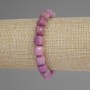 Bracelet Phosphosiderite Faceted Cube, 9mm diameter +/-, 18cm length +/- stretch
