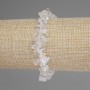 Bracelet Mountain Crystal Chip 7-11×4-6mm +-, length 18cm+-, stretch