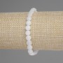 Bracelet Mountain Crystal Faceted Coin 6mm+-, length 18cm+- stretch
