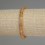 Bracelet Faceted Citrine Cube, diameter 5.5 mm, length 18 cm, stretch