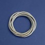 Elastic flexible silver-toned metal bracelet