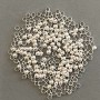 Crimp End Caps "zakhypy", 3mm diameter, metal color "silver" 8 grams