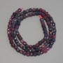 Sapphire Ruby Beads Faceted Cube, 4×4 mm, ~diameter, 40 cm strand