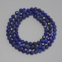 Lapis Lazuli beads faceted bead, diameter 4mm ±, length 38cm ± on a thread