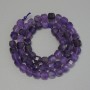 Amethyst Beads Faceted Cube 6x6mm, Threaded length 33cm